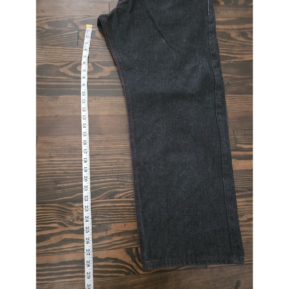 Red Ape Jeans Men's 40-42/29 Black Red Embroidered Y2K Hip Hop Streetwear Skater - Picture 7 of 11